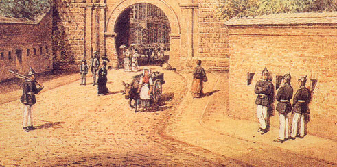 Ankunft am Severinstor, ca. 1877