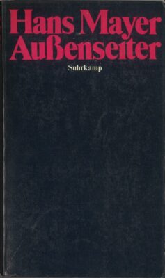 Cover Hans Mayer Außenseiter 1977